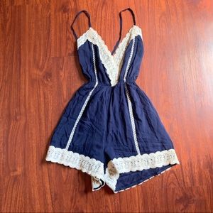 New Woman’s navy romper